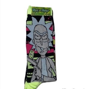 Rick and Morty Men's Socks 2pk Size 6-12 BNWT
